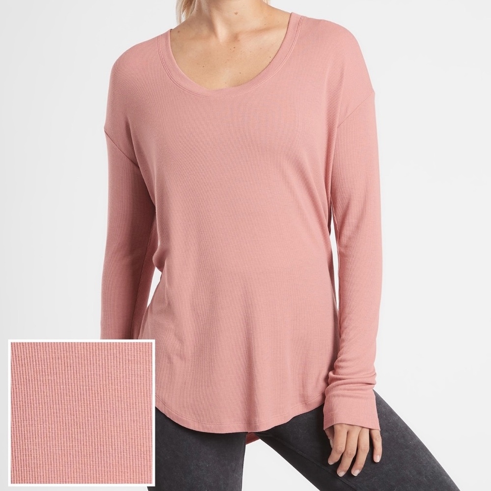 Athleta Cloudlight Rib Status Top size M